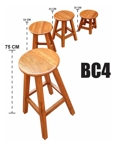 Banco Circular,madera Tornillo,modelo Bc4-52