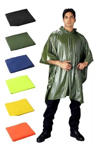 Poncho Impermeable Con Capucha Para Lluvia Tiendas Ccs Y Mcy