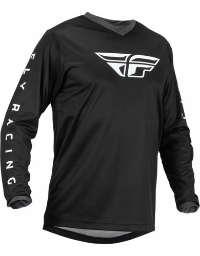 Jersey Negro Fly Racing Para Moto Cuatrimoto Etc Tallas L Xl