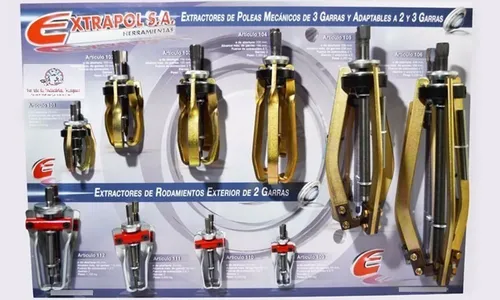 Extractores De Poleas Adaptables 3 Garras N: 5 Extrapol E106