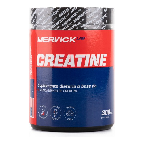 Mervick Lab, Creatina Monohidrato Premium, Potenciador 300g