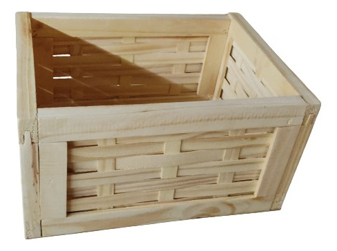 Cajón De Pino Trenzado