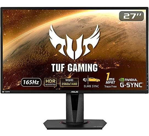 Imagen 1 de 10 de Asus Vg27aq 27 2k Gsync Ips 165hz 1ms Hdr10 350nit Parlantes