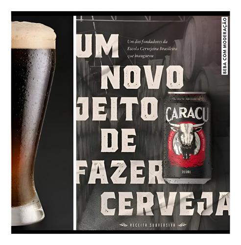 Cerveja Caracu - Stout Brasileira - 72 Latas Com 350ml - Kit