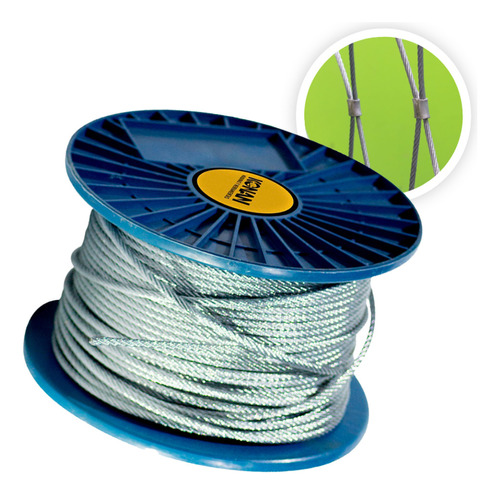 Cable De Acero Galvanizado 1x19 1,2mm 200 Mts Konan