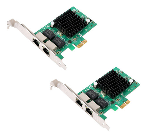 2 Tarjetas Controladoras De Red Gigabit Ethernet Pci-e 10/10