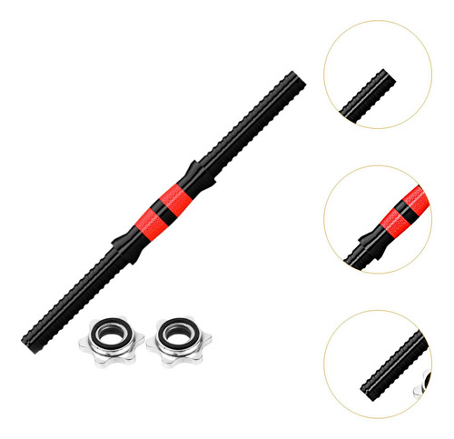 Barra De Pesas Con 2 Tuercas, Juego De Longitud Total 40cm