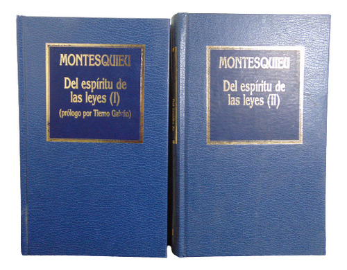 Adp Del Espiritu De Las Leyes ( 2 Tomos ) Montesquieu