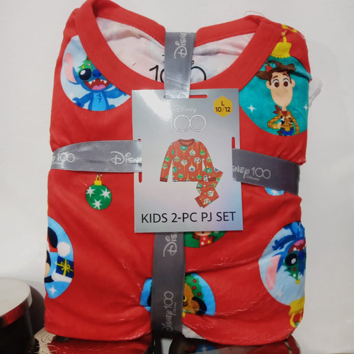 Pijama Niños Talla 10 / 12 Navidad Personajes 