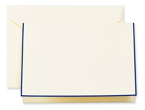 & Co. Regent Blue Bordered Ecruwhite Note (cf1438), Paquete 