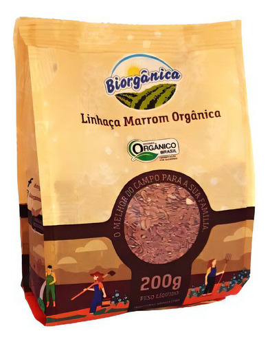 Linhaça Marrom Orgânica Biorgânica 200g