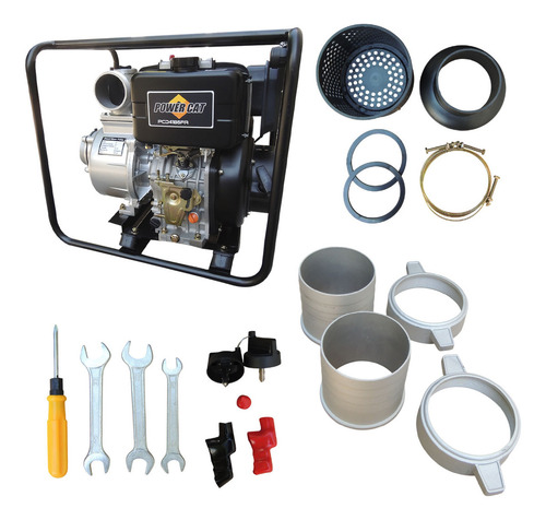 Motobomba Diesel 4x4 Powercat Arranque Eléctrico 12hp