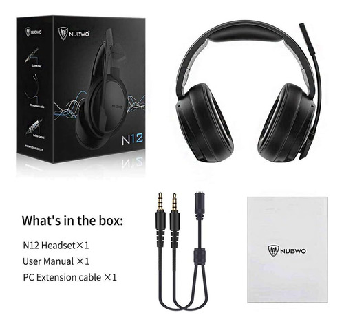 Auriculares Nubwo N12, Conector De 3,5 Mm/microfono