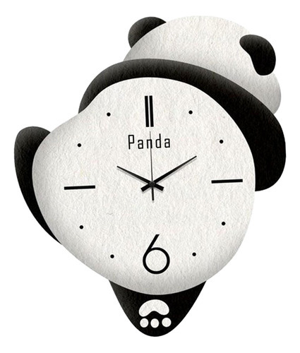 Bonito Reloj De Pared Con Forma De Panda Que No Cuelga, 40 C