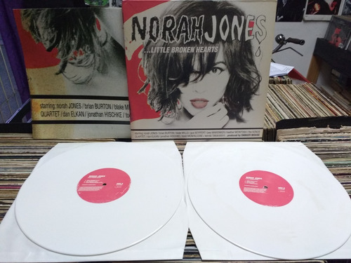 Norah Jones Little Broken Hearts Doble Lp Blancos+poster Exc