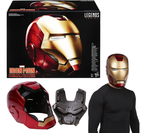 Casco Iron Man Marvel Legends - Helmet Ironman Tony Stark