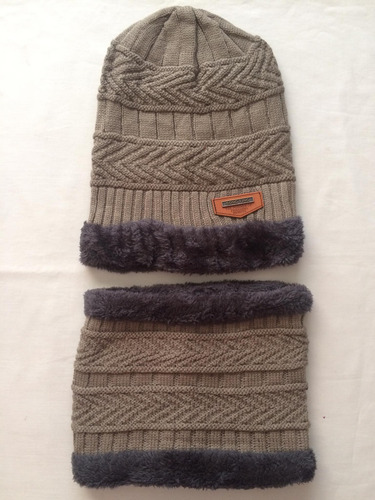 Gorro De Lana Invierno Cuello Chullo Cuellera Chalina Beanie