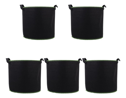 Yarnow 5pcs 4 Galones Plantas Crecer Bolsas De Tela No Tejid