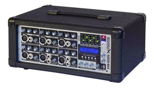 Consola Potenciada Sound Extreme Sxm 6200u Cabezal 6 Canales