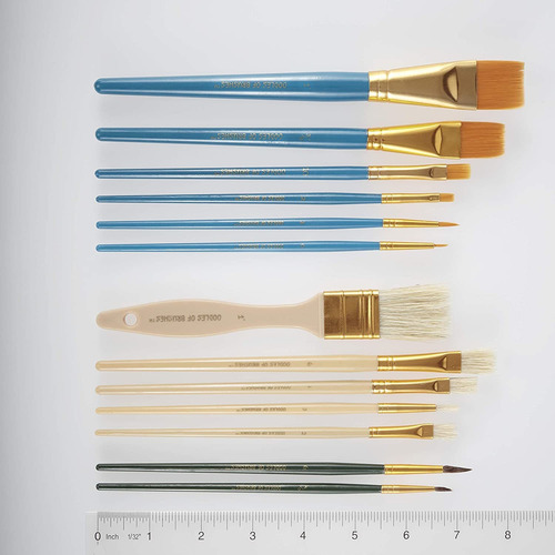Oodles Of Brushes Economical Art Brush Set Of 25 - Balanced