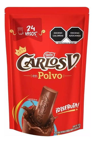 Carlos V Polvo Para Preparar Bebida Sabor Chocolate 345g