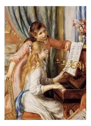 Eurographics Girls At Piano Por Pierre Auguste Renoir Quebr