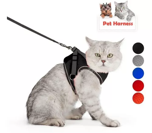 Supet Arnés para gatos y correa para caminar a prueba de escape, arnés  ajustable para gatos, arnés de fácil control para gatos pequeños y gatos