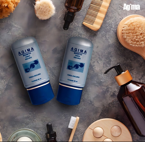 Shampoo Cinza Escuro 80ml Agima