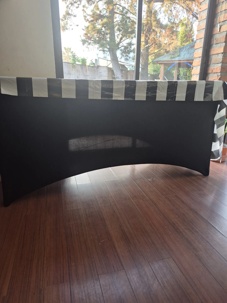 Foto real de Funda De Mantel Tela Spandex Mesa 183x60x74cm Evento