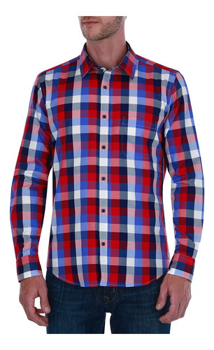 Camisa Casual Scappino Oxford A Cuadros 4157
