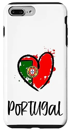 Funda Para iPhone 7 Plus/8 Plus Portugal Heart Flag - Plasti