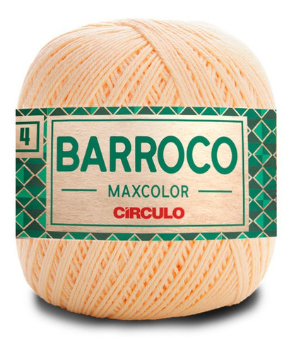 Barroco Maxcolor 4 Fios 200gr Kit 03 Un Linha Crochê Tricô Cor Amarelo Candy