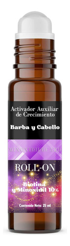 Minoxidil 10% Y Biotina Minoxidilbeard Roll On 25ml