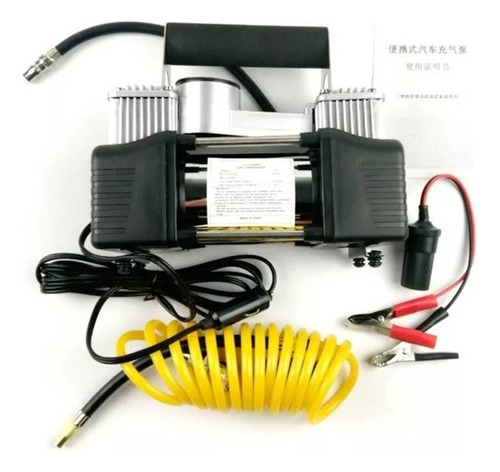 Compresor Aire Caja Doble Cilindro 12v Inflador Neumáticos