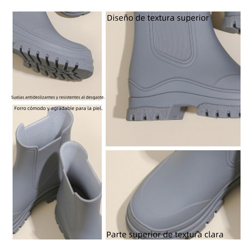 Botas De Lluvia Moda Cocina Aire Libre Agua Zapatos Mujer