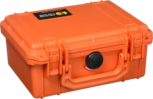 Estuche Para Camara Pelican 1150 Con Espuma  Naranja 