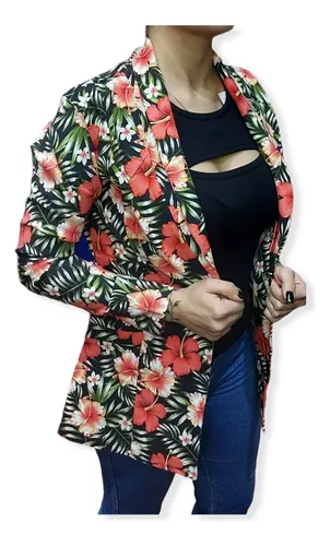 realimentación emparedado Extranjero Blazer Mujer Flores | MercadoLibre 📦