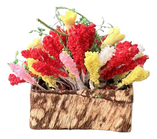 Mini Maceta Con Forma De Ramo De Flores Diminuto Para