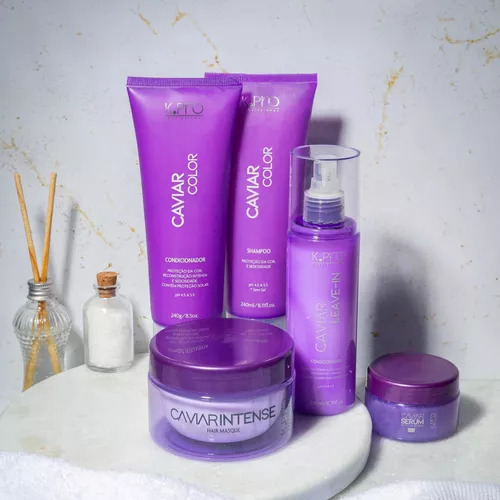 Caviar Sh 240ml + Cond 240g+ Leave-in 200ml - Kpro