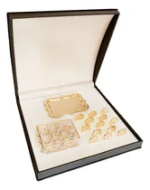 Comprar Arras Matrimoniales Oro Laminado 14k Alhajero Con Cristales