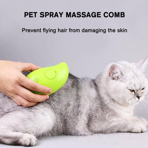 Gh 2x Cepillo De Vapor Para Gatos Peine De Cerdas 3 En 1