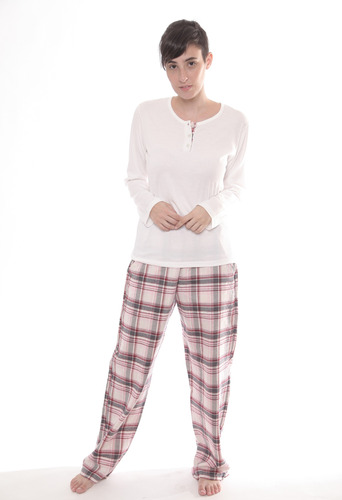 Pijama De Mujer Manga Larga De Invierno Premium En Oferta