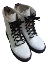 Comprar Borcego Nazaria: Charol Blanco, Talle 37