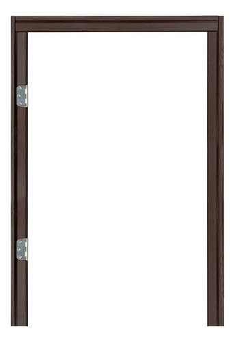 Puerta De Tambor 2 Paneles Chocolate Con Marco 213 Cm X 70cm