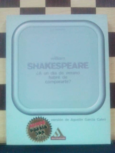 A Un Dia De Verano Habre De Compararte-william Shakespeare