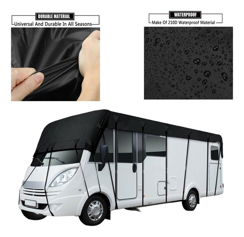 Rv Techo Cubierta Lona Protectora Plegable 8,5 M