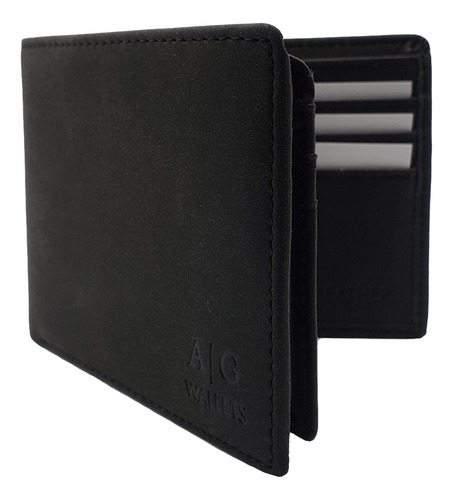 Ag Wallets Mens Vegan Leather Bifold Wallet For Men, Rfid P.