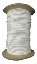 Comprar Cordon Elastico Blanco Semi Circular 2,5mm X 100m Barbijos