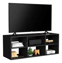 Comprar Mueble para TV Zen | Centro de Entretenimiento Minimalista para Sala, Recámara u Oficina | Soporte Multiusos para Televisores de hasta 65” | Fabricado en México | Negro| MORU