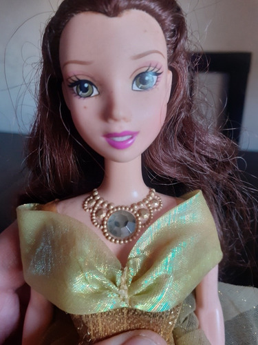 Muñeca La Bella Y La.bestia Disney Unica!2006 Luces Y Sonido